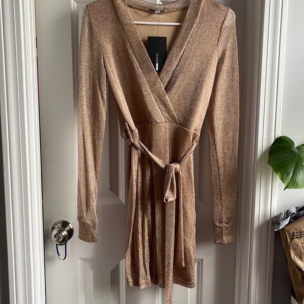 Sparkle metallic dress